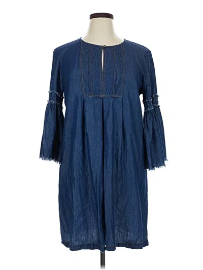 Pre-owned Max Studio Casual Dress In Blue