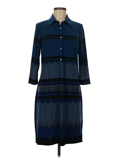 Pre-owned Max Studio Casual Dress In Blue