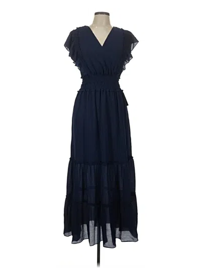 Max Studio Casual Dress In Blue