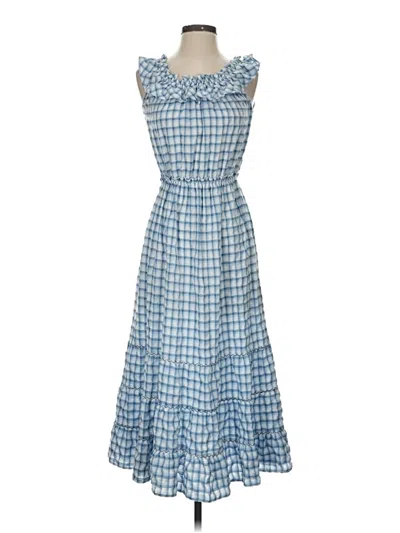 Pre-owned Max Studio Casual Dress In Blue