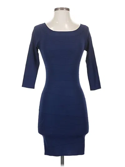 Pre-owned Max Studio Casual Dress In Blue