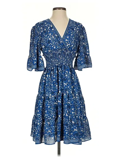 Pre-owned Max Studio Casual Dress In Blue