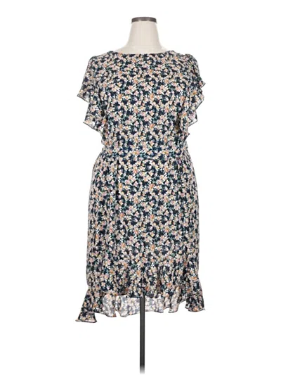 Pre-owned Max Studio Casual Dress In Blue