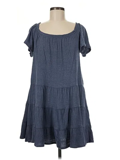 Pre-owned Max Studio Casual Dress In Blue