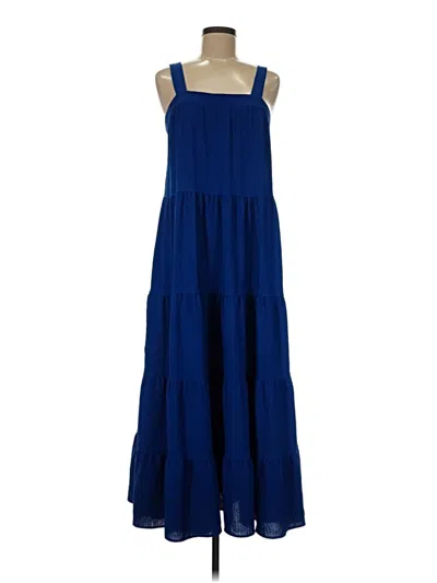 Pre-owned Max Studio Casual Dress In Blue