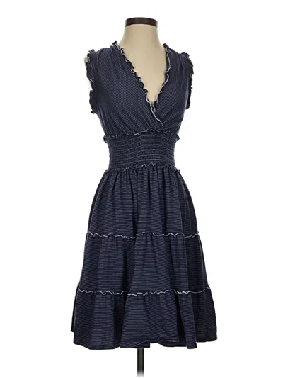 Pre-owned Max Studio Casual Dress In Blue
