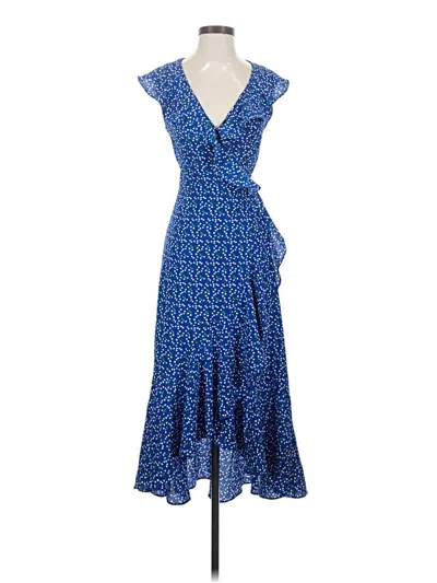 Pre-owned Max Studio Casual Dress In Blue