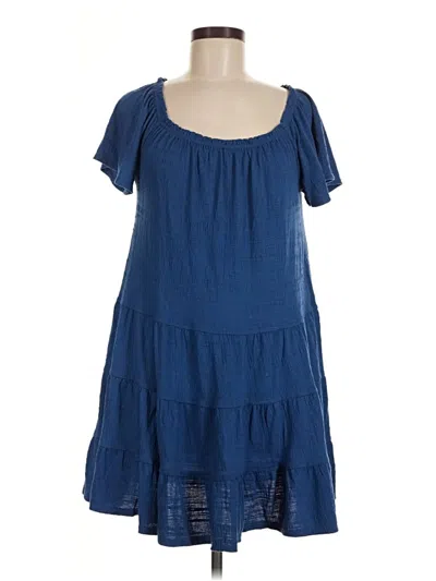 Pre-owned Max Studio Casual Dress In Blue