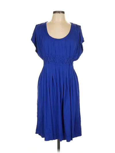 Pre-owned Max Studio Casual Dress In Blue