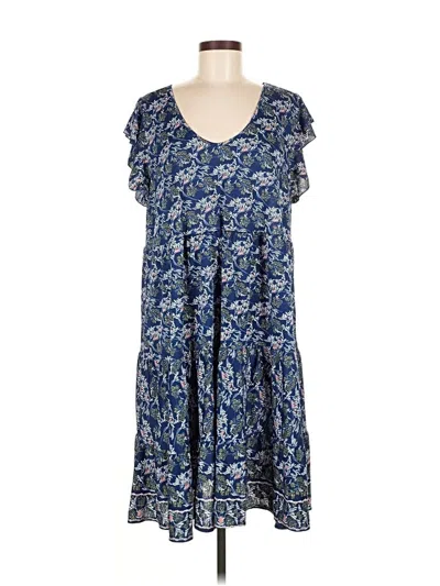 Pre-owned Max Studio Casual Dress In Blue