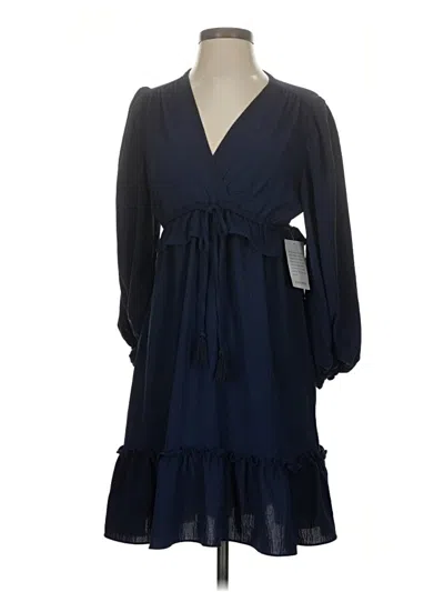 Max Studio Casual Dress In Blue