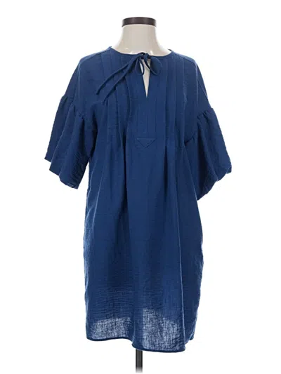 Pre-owned Max Studio Casual Dress In Blue
