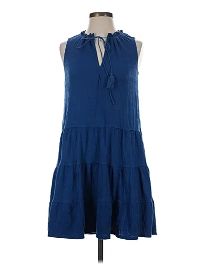 Pre-owned Max Studio Casual Dress In Blue