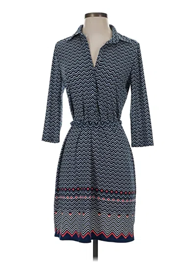 Pre-owned Max Studio Casual Dress In Blue