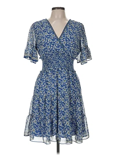 Pre-owned Max Studio Casual Dress In Blue