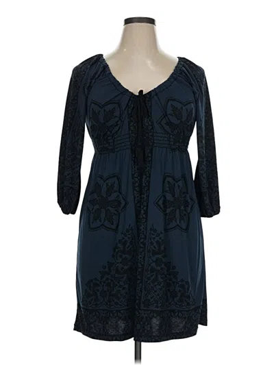 Pre-owned Max Studio Casual Dress In Blue