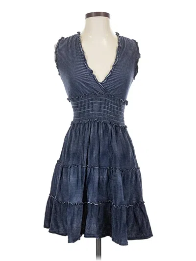 Pre-owned Max Studio Casual Dress In Blue