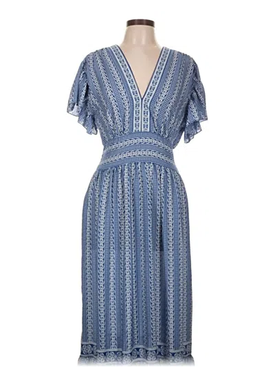 Pre-owned Max Studio Casual Dress In Blue