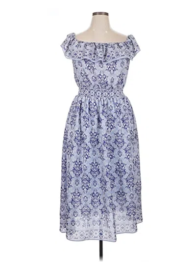 Pre-owned Max Studio Casual Dress In Blue