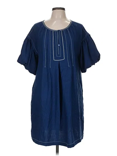 Pre-owned Max Studio Casual Dress In Blue