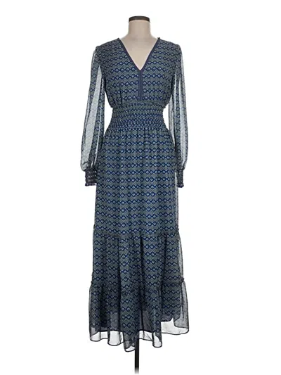Pre-owned Max Studio Casual Dress In Blue