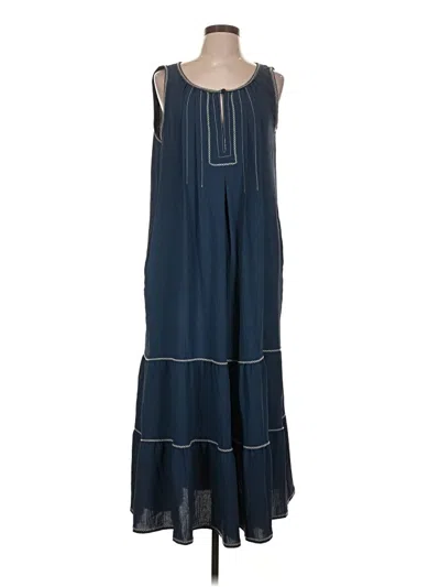 Pre-owned Max Studio Casual Dress In Blue