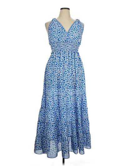 Pre-owned Max Studio Casual Dress In Blue
