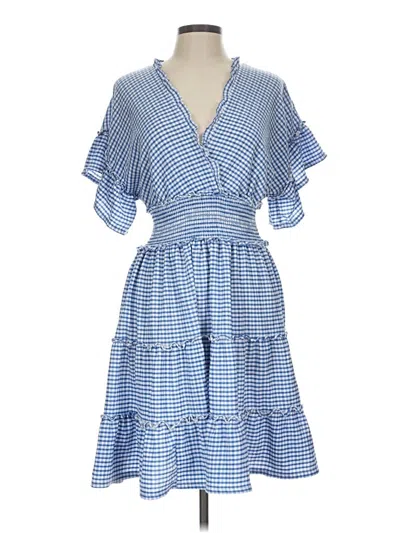 Pre-owned Max Studio Casual Dress In Blue