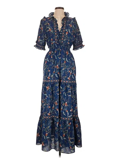 Pre-owned Max Studio Casual Dress In Blue