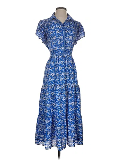 Pre-owned Max Studio Casual Dress In Blue