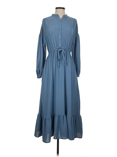 Pre-owned Max Studio Casual Dress In Blue