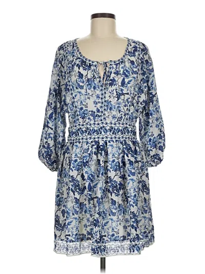 Pre-owned Max Studio Casual Dress In Blue