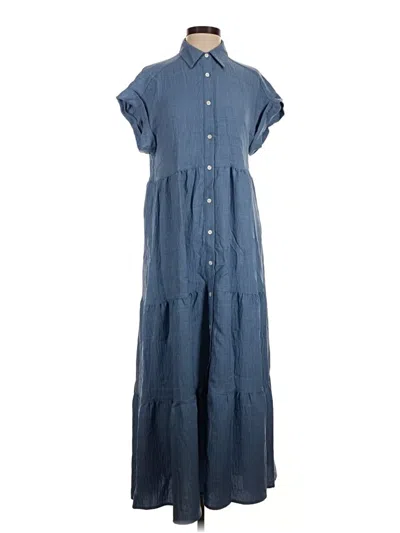 Pre-owned Max Studio Casual Dress In Blue