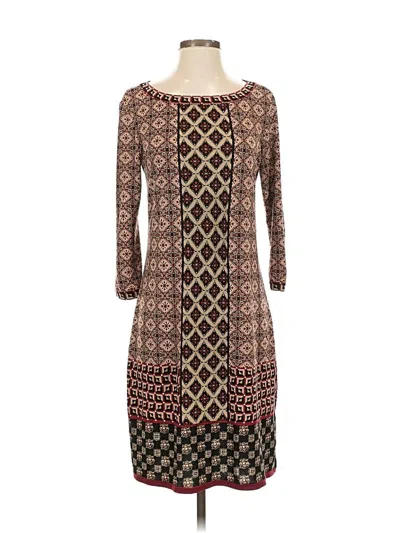 Pre-owned Max Studio Casual Dress In Brown