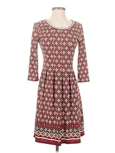 Pre-owned Max Studio Casual Dress In Brown