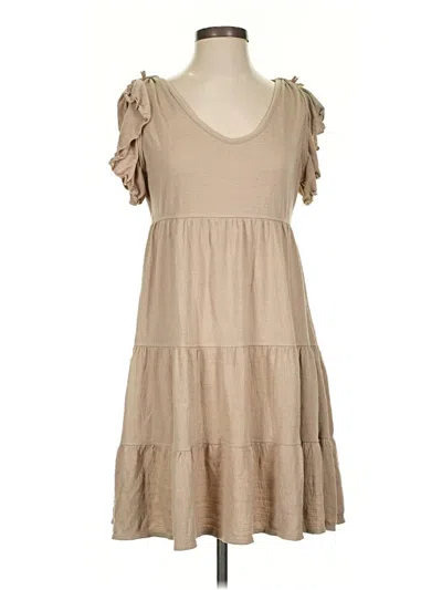Pre-owned Max Studio Casual Dress In Brown