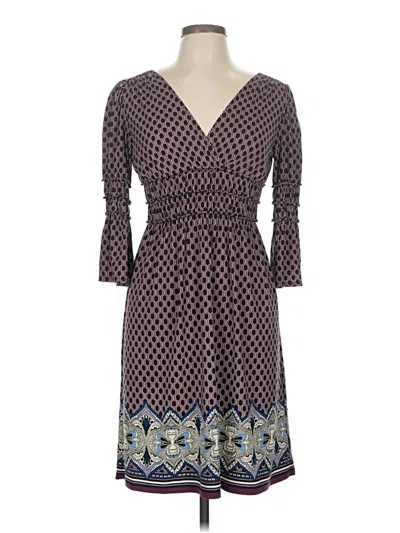 Pre-owned Max Studio Casual Dress In Brown