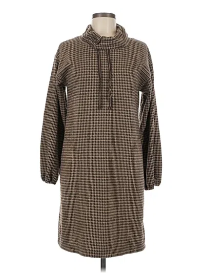 Pre-owned Max Studio Casual Dress In Brown