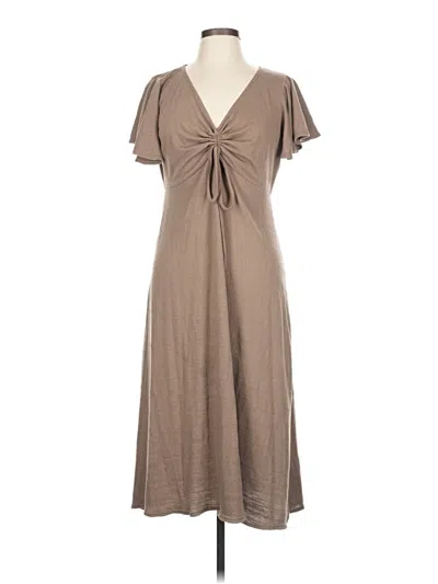 Pre-owned Max Studio Casual Dress In Brown