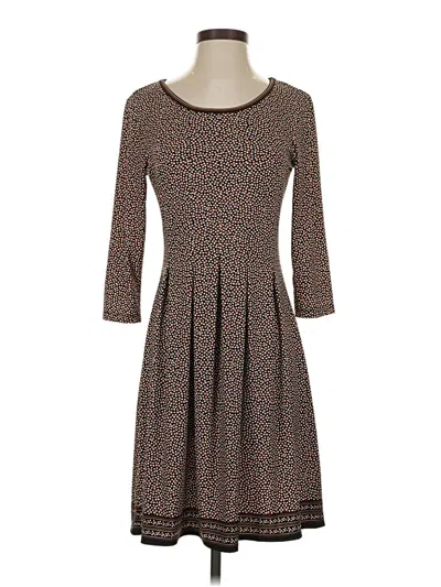 Pre-owned Max Studio Casual Dress In Brown