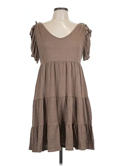 Pre-owned Max Studio Casual Dress In Brown