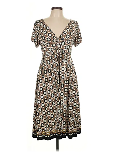 Pre-owned Max Studio Casual Dress In Brown
