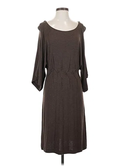 Pre-owned Max Studio Casual Dress In Brown