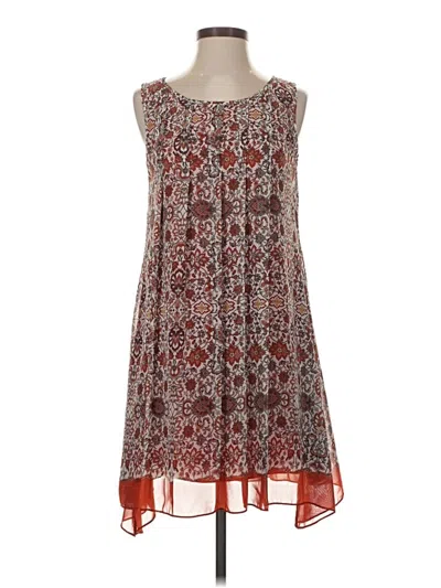 Pre-owned Max Studio Casual Dress In Brown