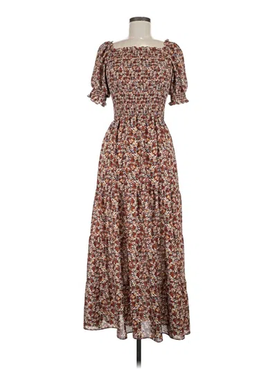 Pre-owned Max Studio Casual Dress In Brown