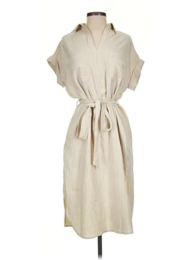 Pre-owned Max Studio Casual Dress In Brown