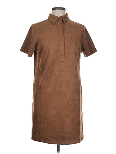 Pre-owned Max Studio Casual Dress In Brown
