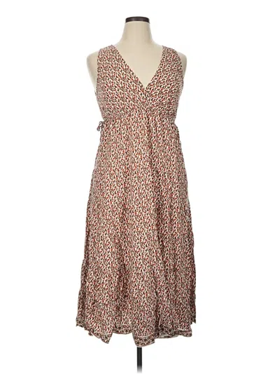 Pre-owned Max Studio Casual Dress In Brown