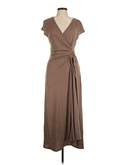 Pre-owned Max Studio Casual Dress In Brown
