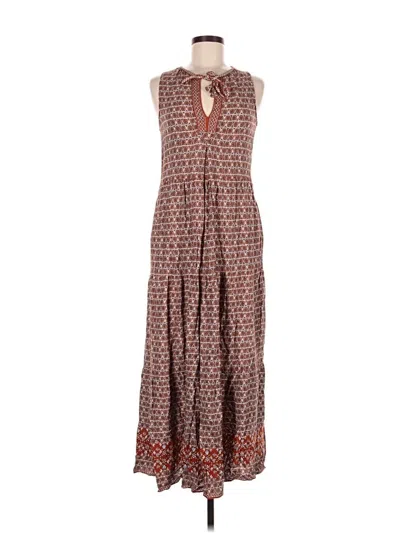 Pre-owned Max Studio Casual Dress In Brown